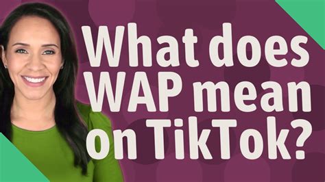 Apr 5, 2023 · WAP is often mentioned in chats, messages, and videos on TikTok to allude to the song or to convey confidence, sexual empowerment, or desire. Through lip-syncing, dance contests, or humorous performances that mimic or reference explicit song lyrics, users can use this phrase in their TikTok content. The hashtag “WAP” has also gained ... 